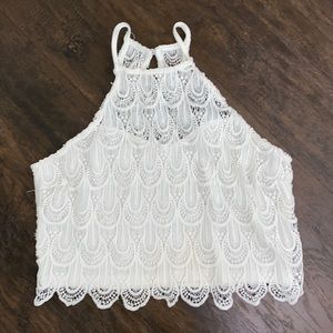 Charlotte Russe Halter top in size Large